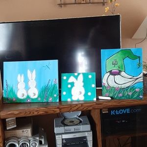 3 spring time paintings